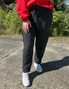 Royce Brand Traveler Melange Cargo Fleece Pants In Black In Black