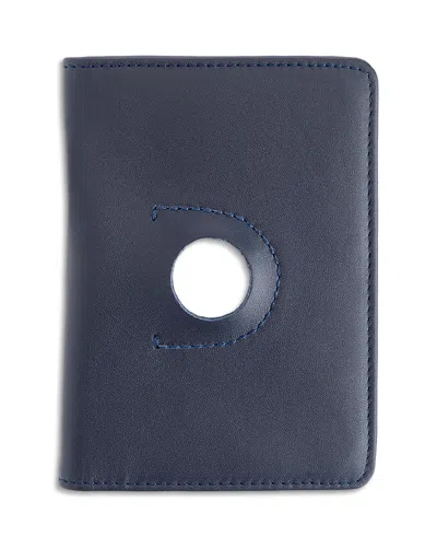 Royce New York Airtag Trackable Passport Travel Wallet In Blue