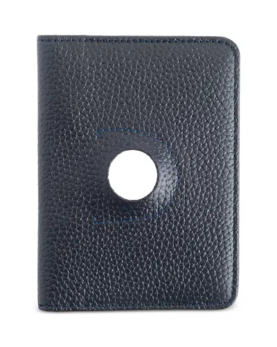 Royce New York Airtag Trackable Passport Travel Wallet In Blue