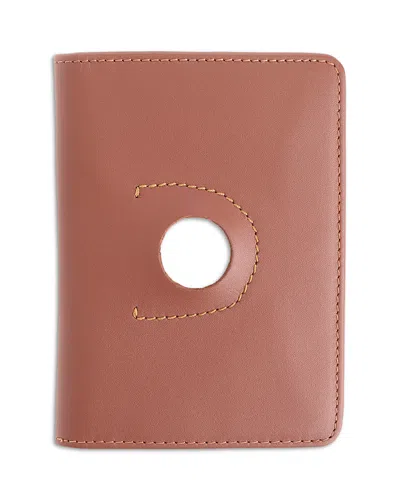 Royce New York Airtag Trackable Passport Travel Wallet In Brown