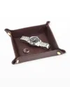 Royce New York Catchall Valet Tray In Burgundy