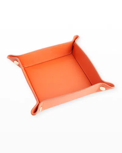 Royce New York Catchall Valet Tray In Orange