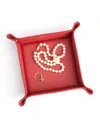 Royce New York Catchall Valet Tray In Red