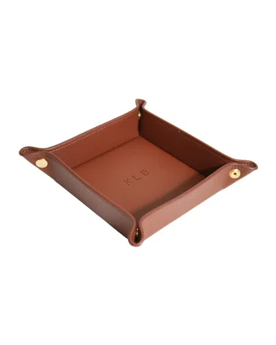 Royce New York Catchall Valet Tray In Tan