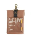 Royce New York Clip On Leather Golf Pouch In Tan