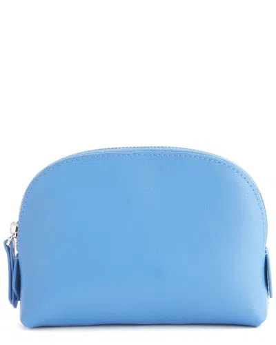 ROYCE NEW YORK ROYCE NEW YORK COMPACT LEATHER COSMETIC BAG
