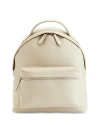 Royce New York Leather Travel Backpack In Taupe