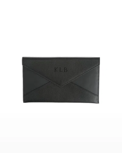 Royce New York Envelope Clutch In Black