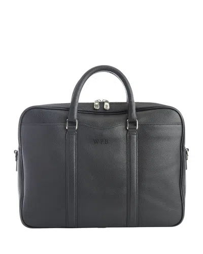 Royce New York Executive 13" Laptop Messenger Bag In Black