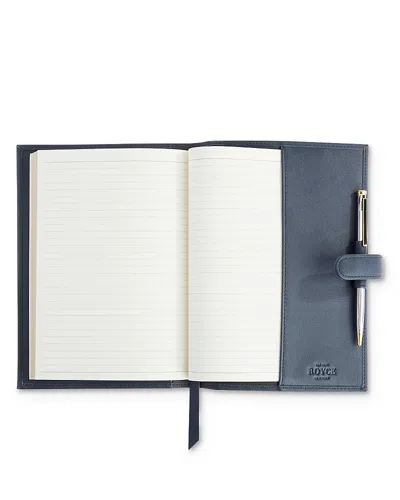 Royce New York Executive Leather Journal In Blue