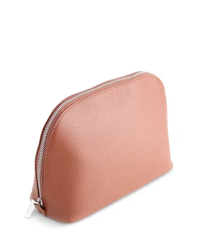 Royce New York Large Cosmetic Makeup Bag In Brown