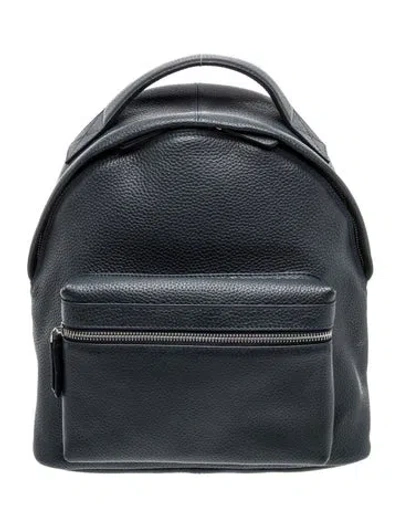 Pre-owned Royce New York Leather Backpack In Gray