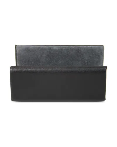 Royce New York Leather Business Card Holder Display In Black