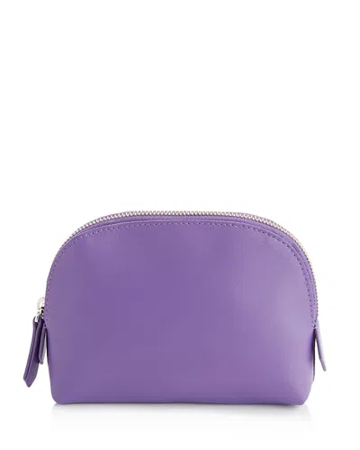 Royce New York Leather Cosmetics Case In Purple