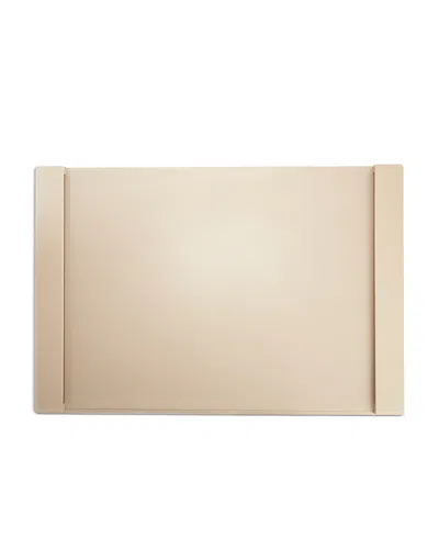 Royce New York Leather Desk Pad Blotter In Neutral