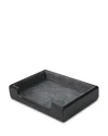 Royce New York Personalized Leather Note Desk Tray In Black