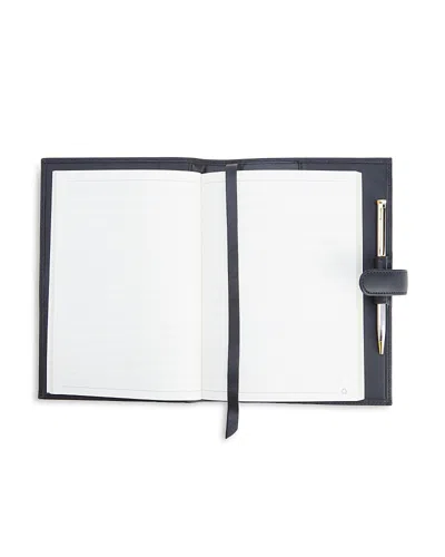 Royce New York Leather Executive Journal In Black