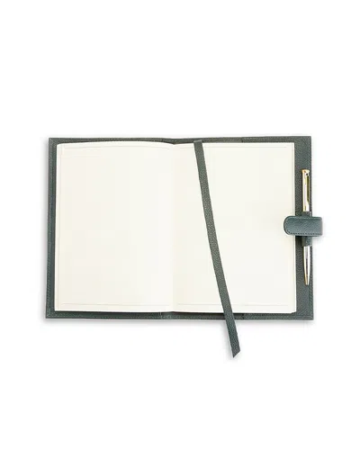 Royce New York Leather Executive Journal In Dark Green