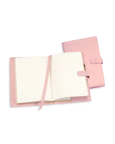 Royce New York Leather Executive Journal In Pink