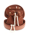 Royce New York Leather Jewelry Case In Tan