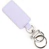Royce New York Leather Key Chain In Lavender