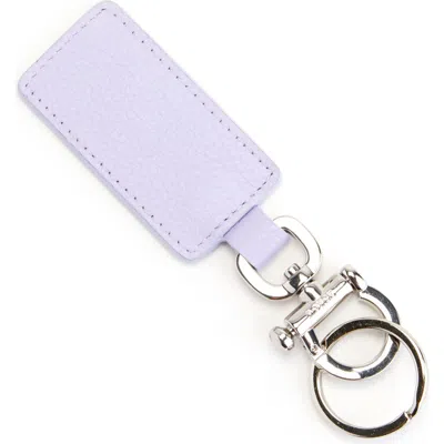 Royce New York Leather Key Chain In Lavender