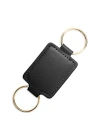 Royce New York Leather Key Fob In Black