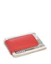Royce New York Leather Magnetic Money Clip In Red