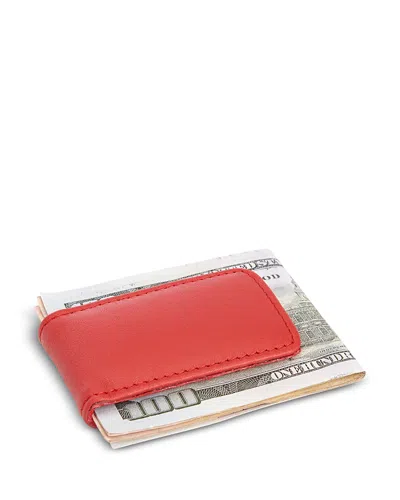 Royce New York Leather Magnetic Money Clip In Red