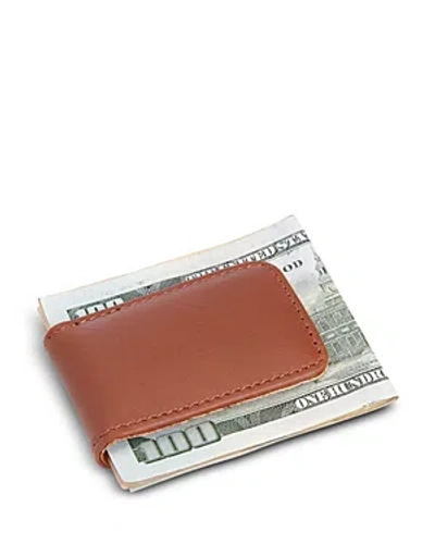 Royce New York Leather Magnetic Money Clip In Tan