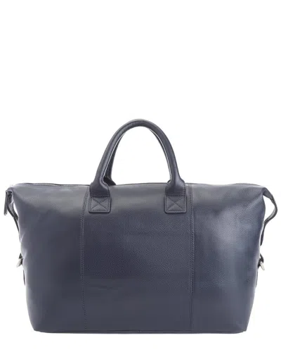 Royce New York Leather Overnight Duffel Bag In Pattern