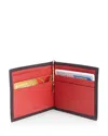 Royce New York Leather Rfid-blocking Money Clip Wallet In Red