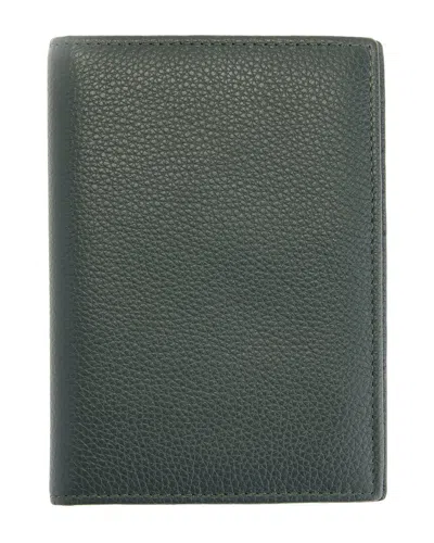 Royce New York Leather Rfid Blocking Passport Cover With Card Slots In Green