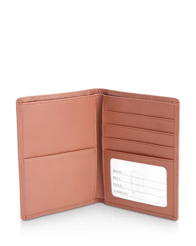 Royce New York Leather Rfid-blocking Passport Case & Wallet In Pink