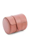 Royce New York Leather Single Watch Travel Roll Case In Brown
