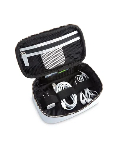ROYCE NEW YORK LEATHER TECH ACCESSORY TRAVEL STORAGE CASE,925-SILVER-5