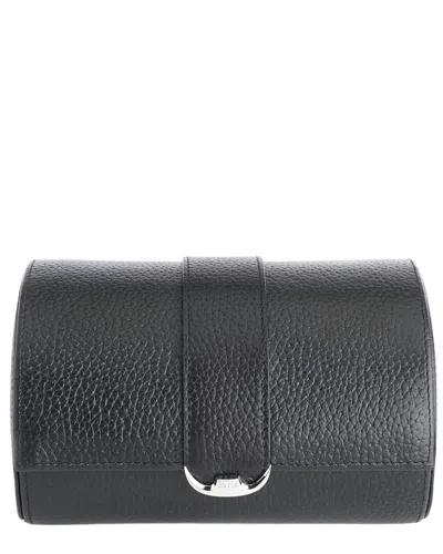 Royce New York Leather Travel Watch & Jewelry Storage Case In Red