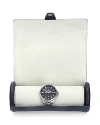 Royce New York Leather Travel Watch Roll In Blue