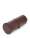 Royce New York Leather Travel Watch Roll In Brown