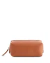 Royce New York Leather Utility Bag In Tan