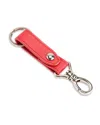Royce New York Leather Valet Key Chain In Magenta