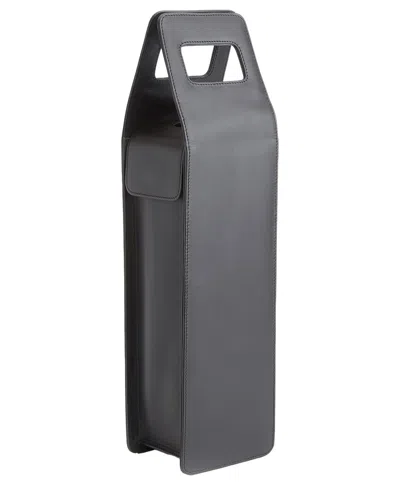 Royce New York Leather Wine Champagne Bottle Carrying Case In Pattern