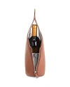 Royce New York Leather Wine Tote In Tan