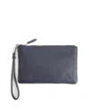 Royce New York Leather Wristlet In Brown