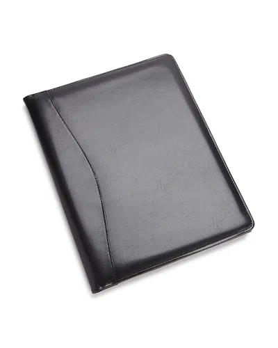 Royce New York Leather Writing Portfolio & Organizer In Black