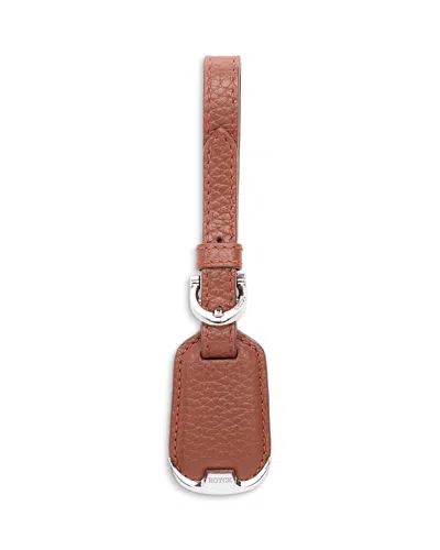 Royce New York Legendary Bag Tag In Brown