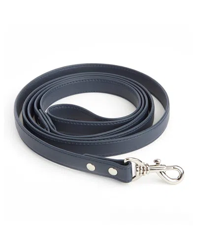 Royce New York Luxe 6' Dog Leash In Navy Blue