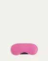 Royce New York Leather Eye Mask In Bright Pink