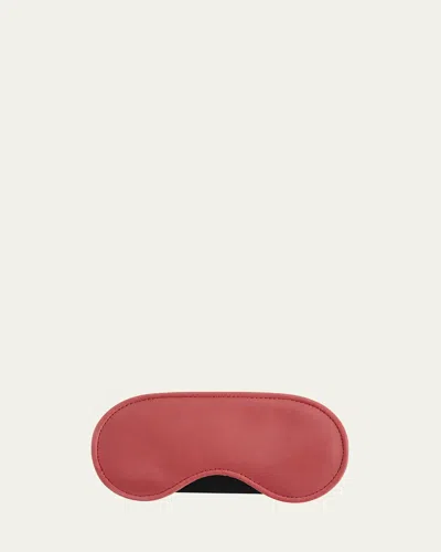 Royce New York Leather Eye Mask In Red