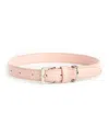 Royce New York Medium Luxe Dog Collar In Blush Pink